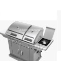 5 đầu đốt bằng thép không gỉ Nature Gas BBQ